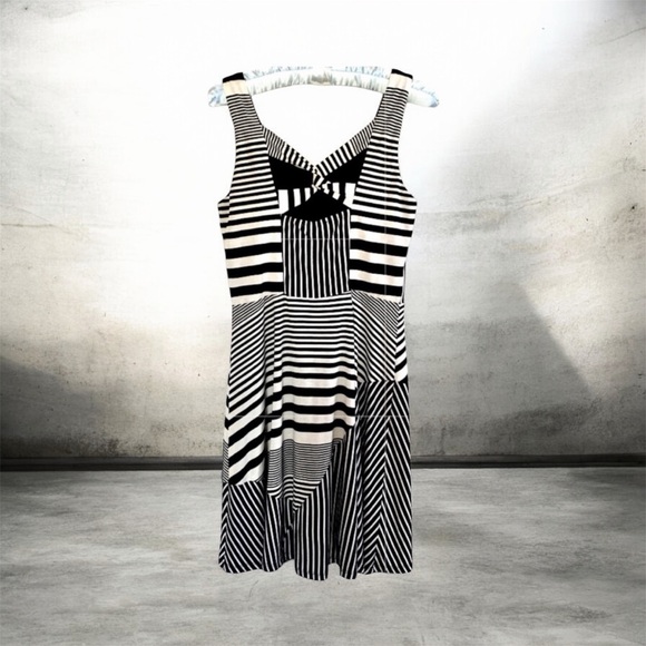 Mystree Fit and Flare Geometric Dress - Picture 1 of 10